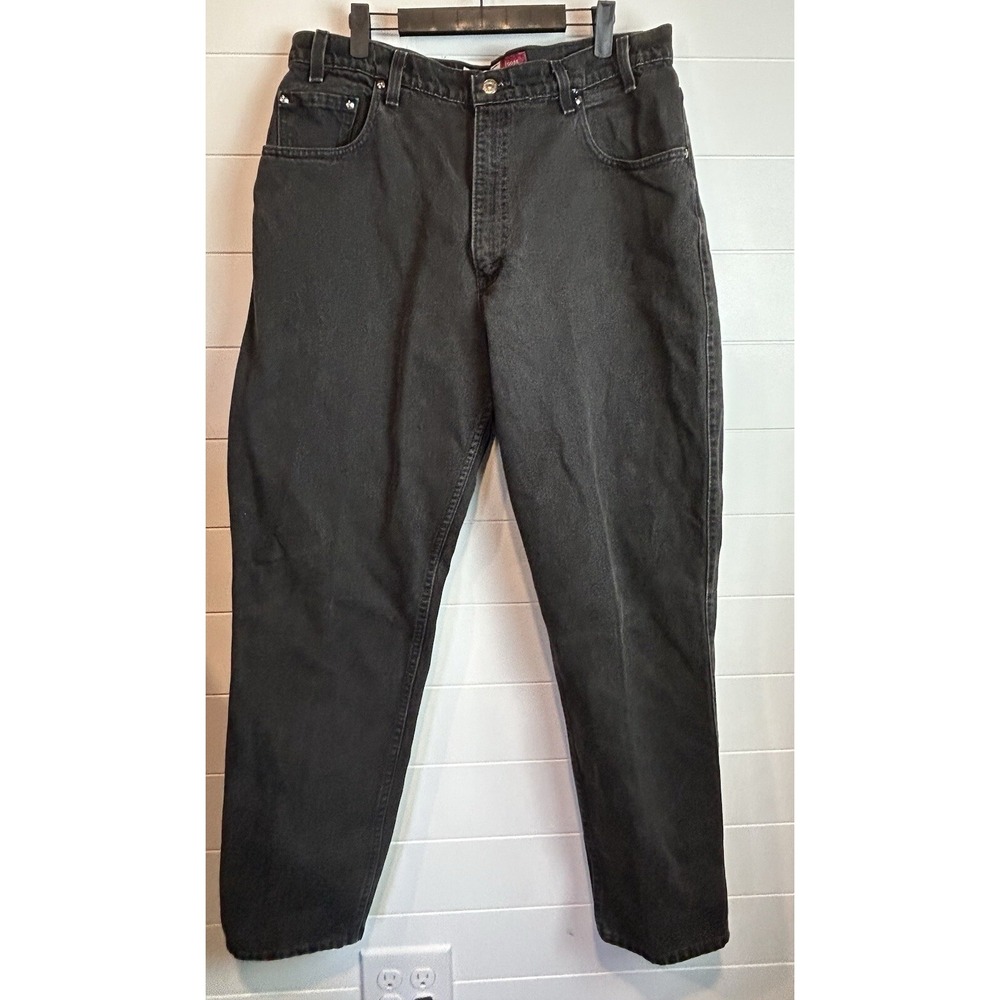 Vintage Levi's Orange Tab 38x32 Loose Fit Black 545 Jeans 1995